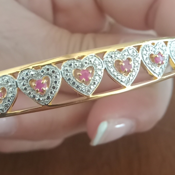 Beautiful diamond/ruby bracelet - Picture 5 of 6